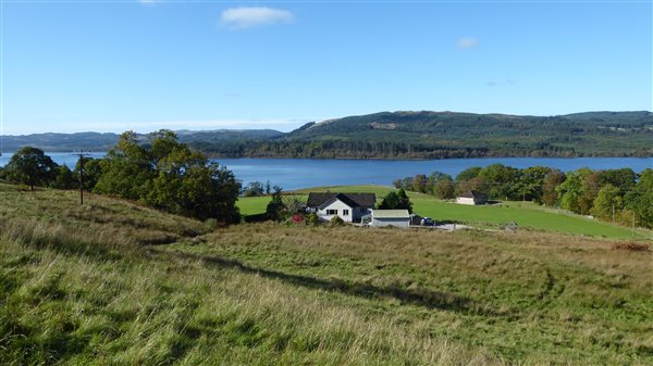 two self-catering holiday cottages and Loch Awe